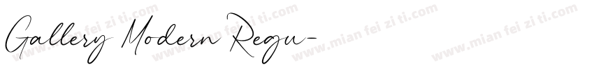 Gallery Modern Regu字体转换